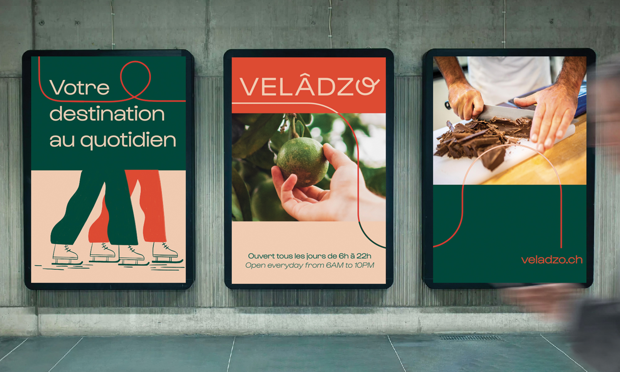 Création d'affiches pour Velâdzo.
Réalisé par Au-delà studio.
Aloïs Ancenay & Nelly Damas